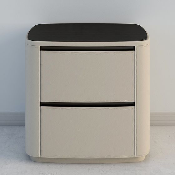 Stylish Nightstand 3D model for Contemporary Spaces