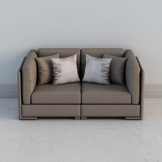 Modern Low-Poly Sofa 3D model