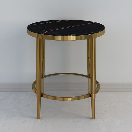 Elegant Round Table 3D model for Contemporary Interiors