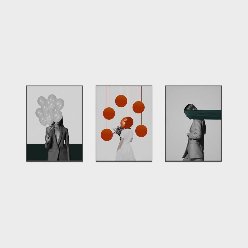 Roshan - modern wind - living room bedroom xuanguan decoration painting - not to bear the burden of Huahua