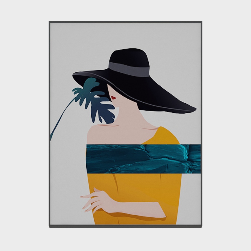 Roshan - modern wind - living room bedroom xuanguan decoration painting - not to bear the burden of Huahua