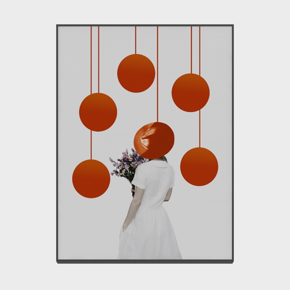 Roshan - modern wind - living room bedroom xuanguan decoration painting - not to bear the burden of Huahua