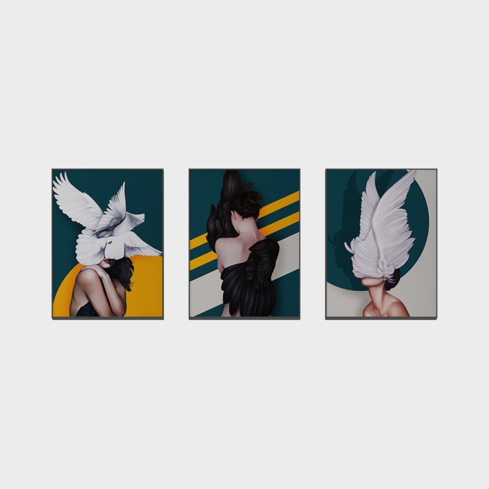 Roshan - modern wind - living room bedroom xuanguan decoration painting - not to bear the burden of Huahua