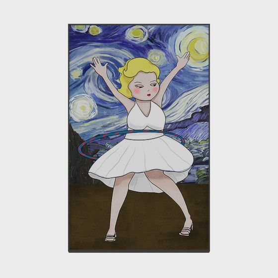 Dancer in Starry Night 3D model