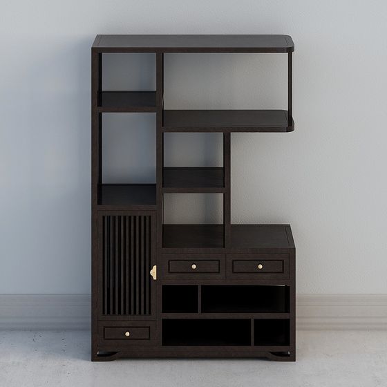 Urban Elegance Bookshelf 3D model