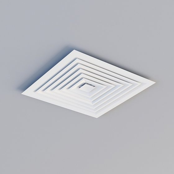 Sleek Minimalist Ceiling Light 3D model