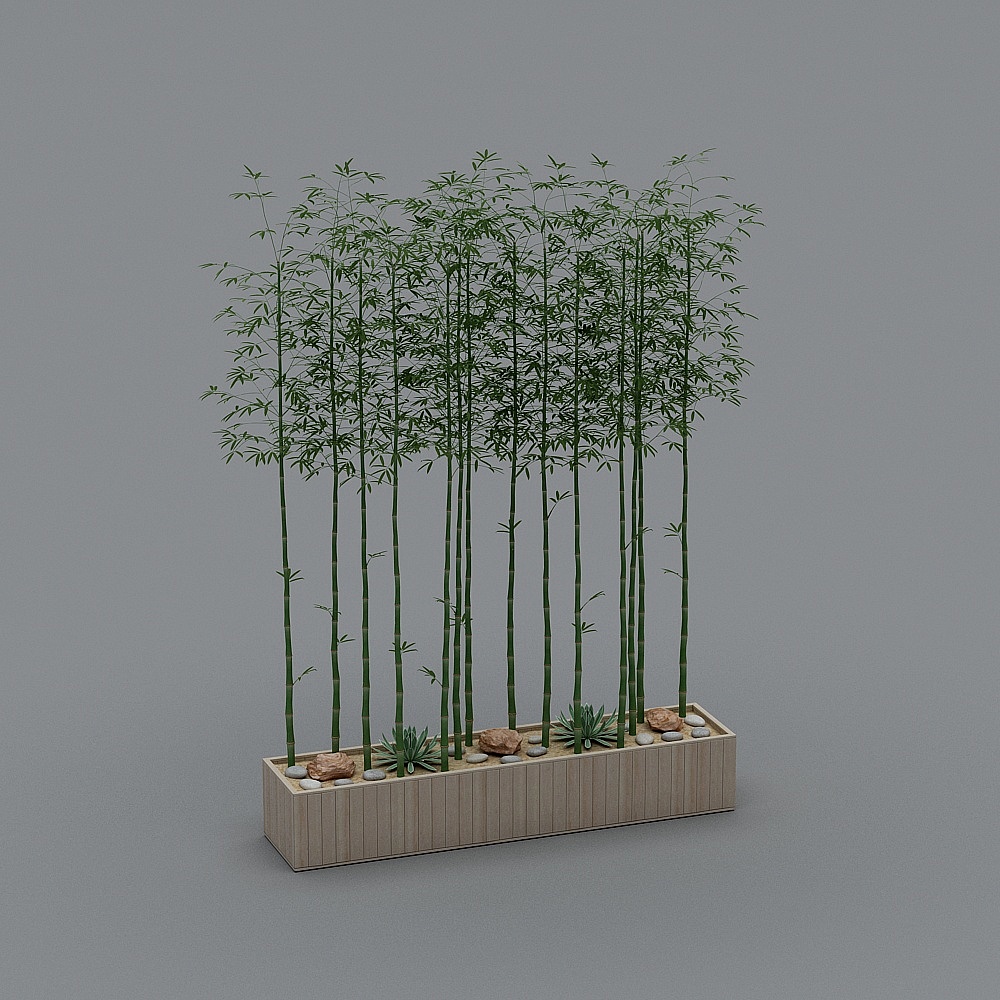 Bamboo Grove 3D Model for Serene Designs