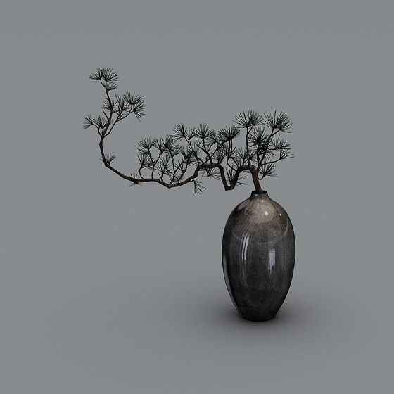 Bonsai in Vase 3D Model