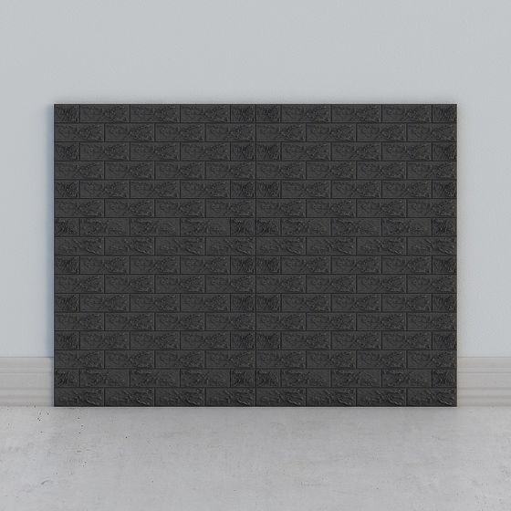 Unique Low-Polygon Brick Wall 3D Model