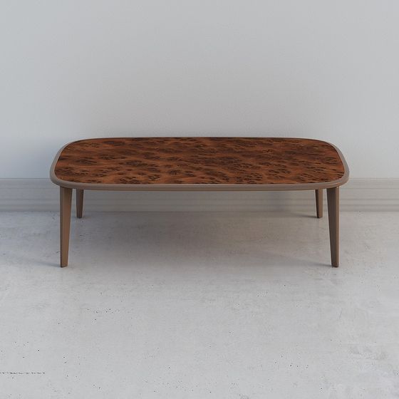 Streamlined Coffee Table 3D Model