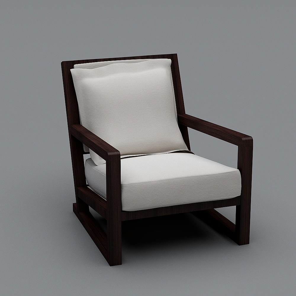 Modern Minimalist Armchair 3D model