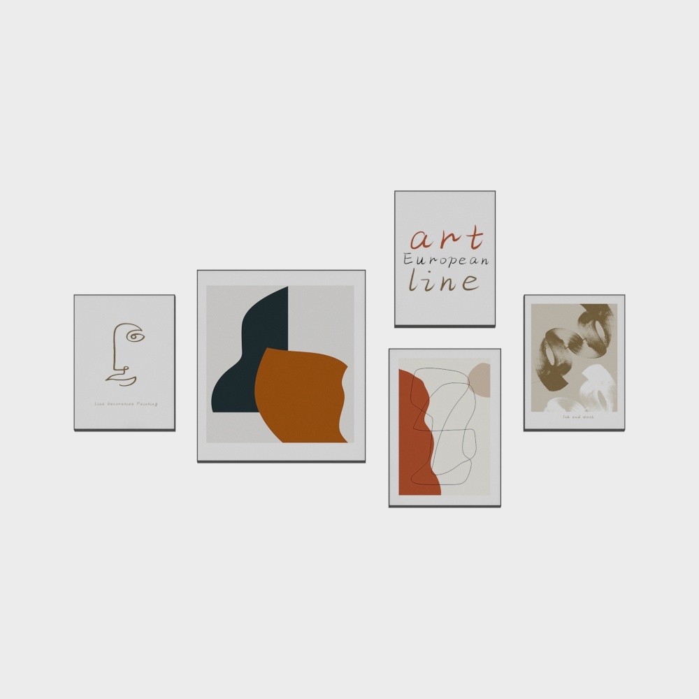 Abstract Frame Collection 3D Model