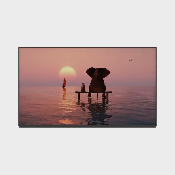 Friendship at Sunset 3D model