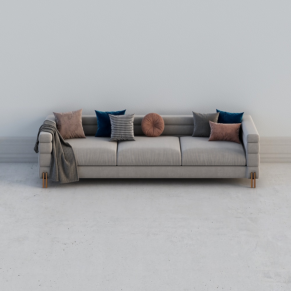 Urban Comfort Sofa 3D model