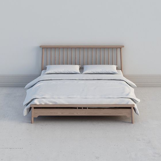 Cama de madera maciza de alta calidad de fresno W11-15 nórdica (1.8)