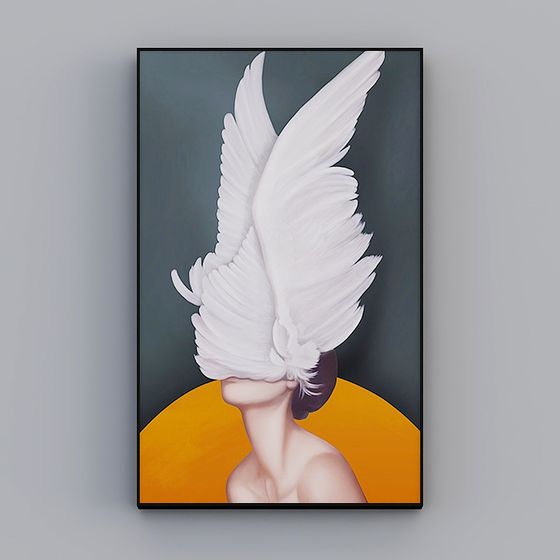 Winged Muse 3D model