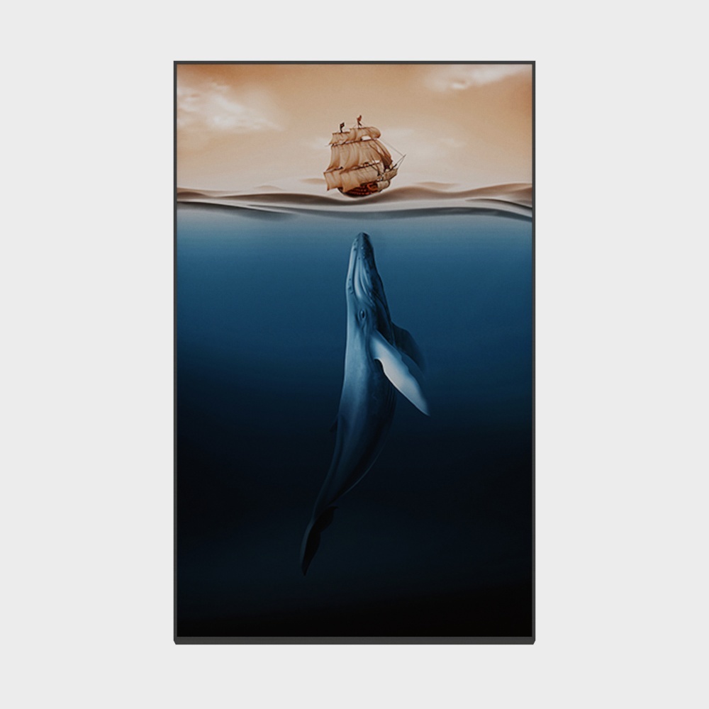 Roshan - Modern Wind - Living Room Bedroom Decorative Painting - Time Whale Dream