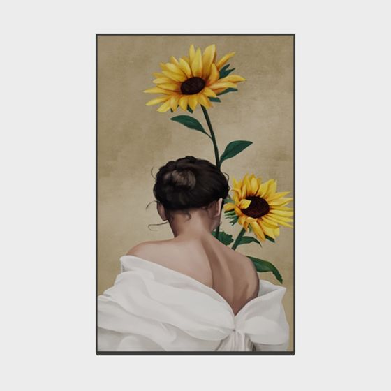 Sunflower Girl 3D model