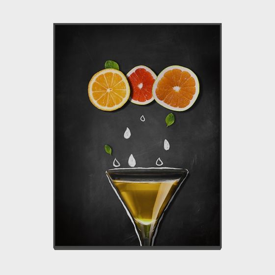 Citrus Cocktail 3D Model for Creative Design
