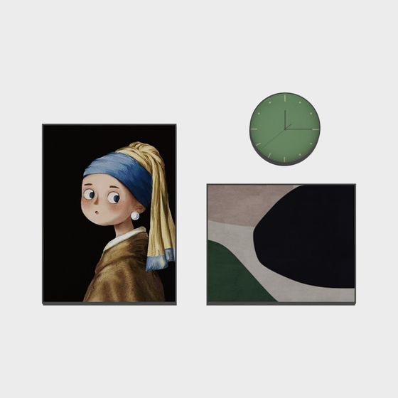 3D Model of Girl with a Pearl Earring
