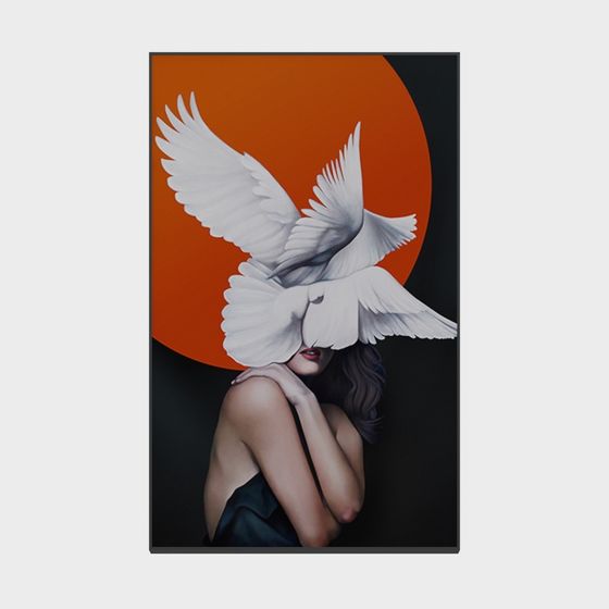 Winged Dreams 3D model - Surreal Art Piece