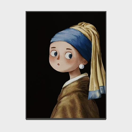 Girl with a Pearl Earring 3D model for Modern Art Projects