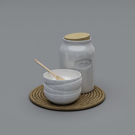 Kitchen Essentials Set 3D model for Designers