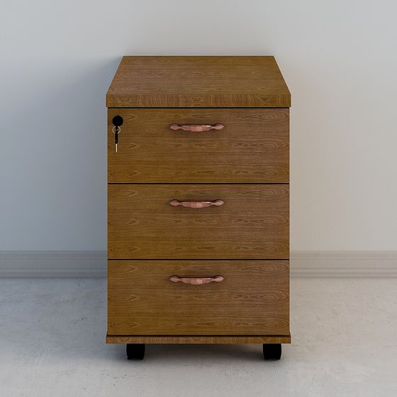 Stylish Low-Poly Cabinet 3D Model for Modern and Vintage Aesthetics