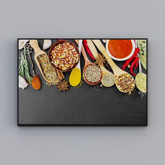 Vibrant Cooking Ingredients 3D model