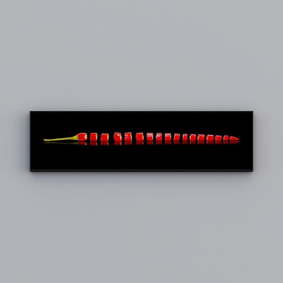 Stylish Red Chili Pepper 3D Model for Creative Projects