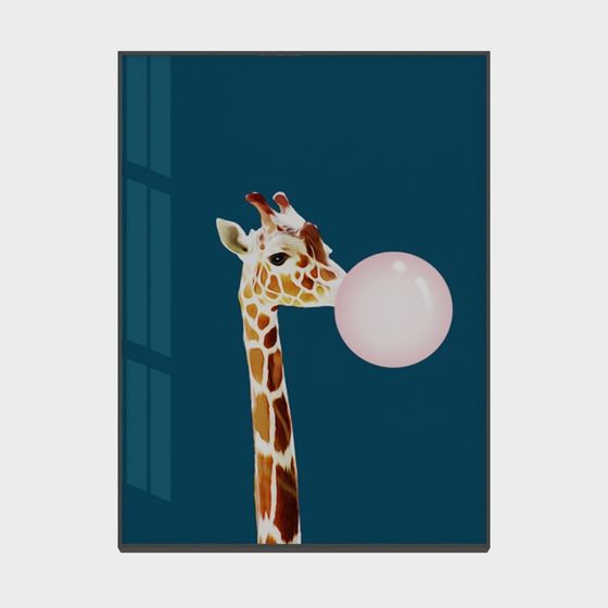 Whimsical Low-Poly Giraffe 3D model for Creative Projects