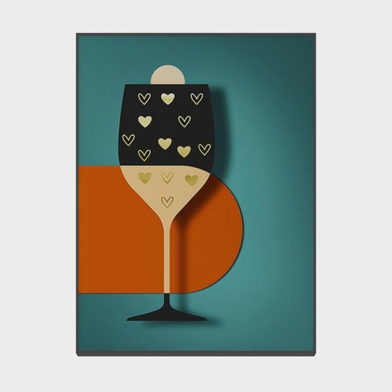 Heart Glass 3D Model - Elegant Low-Poly Design