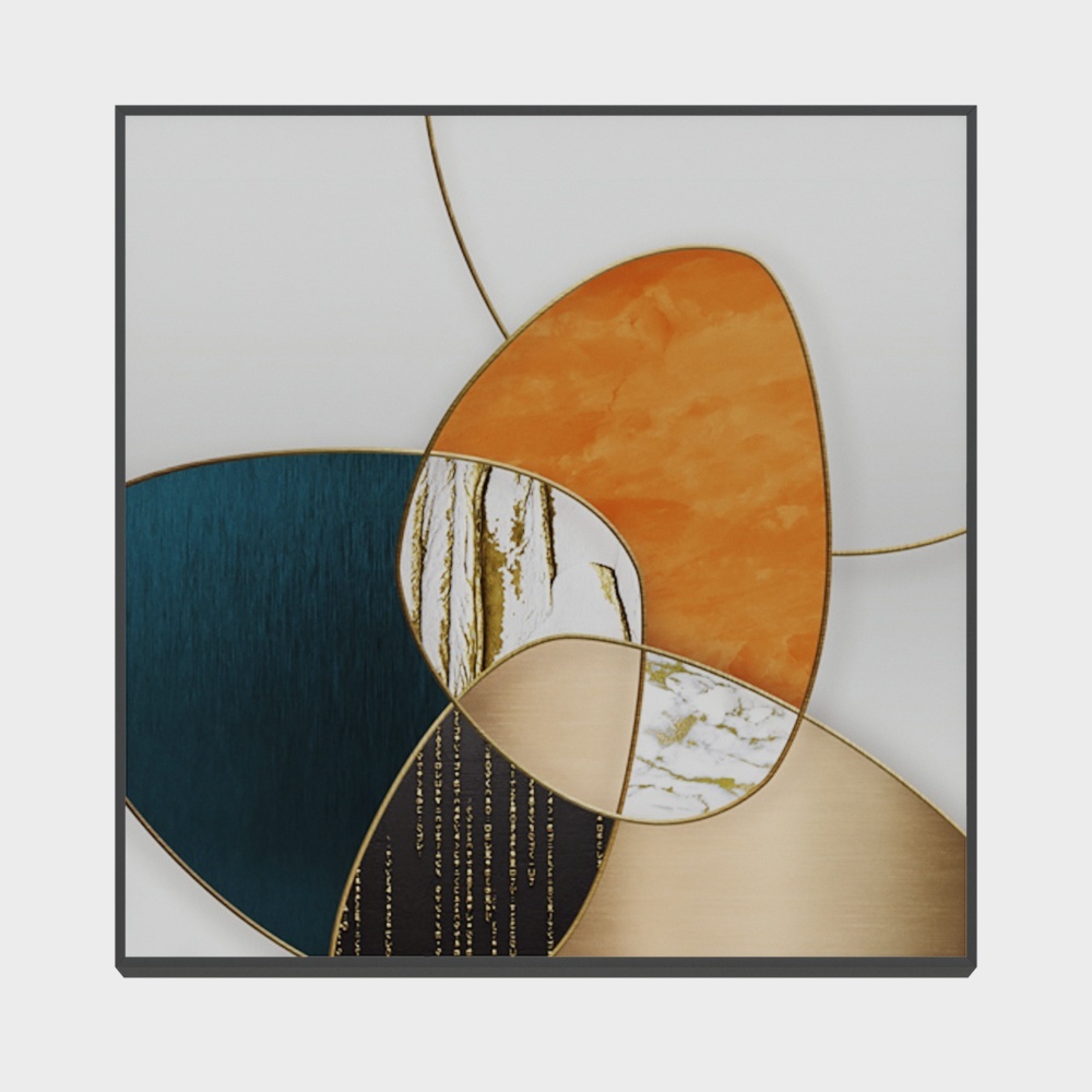 Roshan - Modern Wind - Living Room Bedroom Decorative Painting - Light and Shadow Into the Mirror