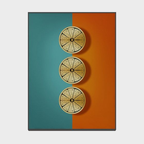 Low Poly Lemon Slice 3D model