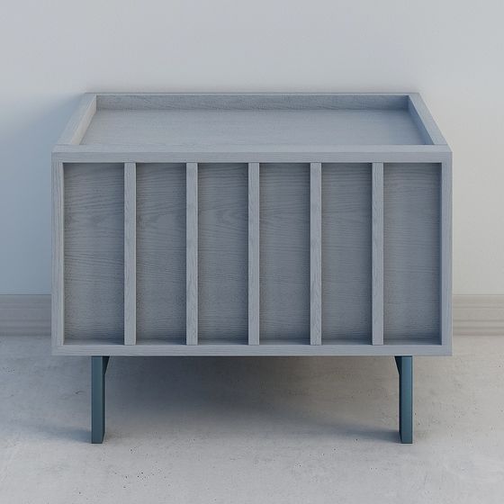 Stylish Urban Corner Side Cabinet 3D model