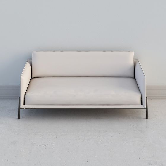 Photo inspiration: Gray Minimalist Leather Sofa Frames Reference: Minimalist Leather Sofa 3D Model