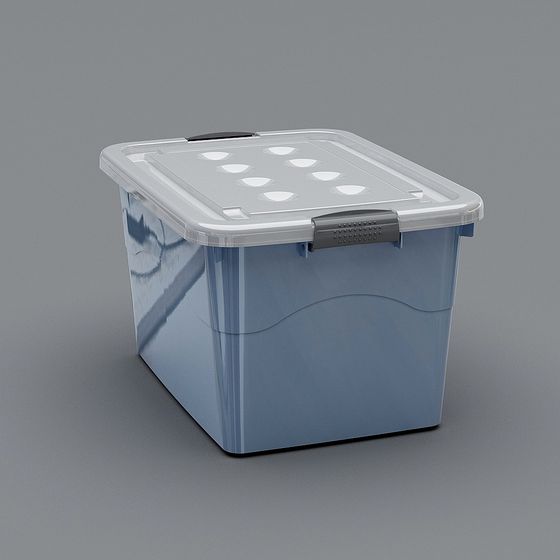 Modern Low-Poly Storage Box 3D model