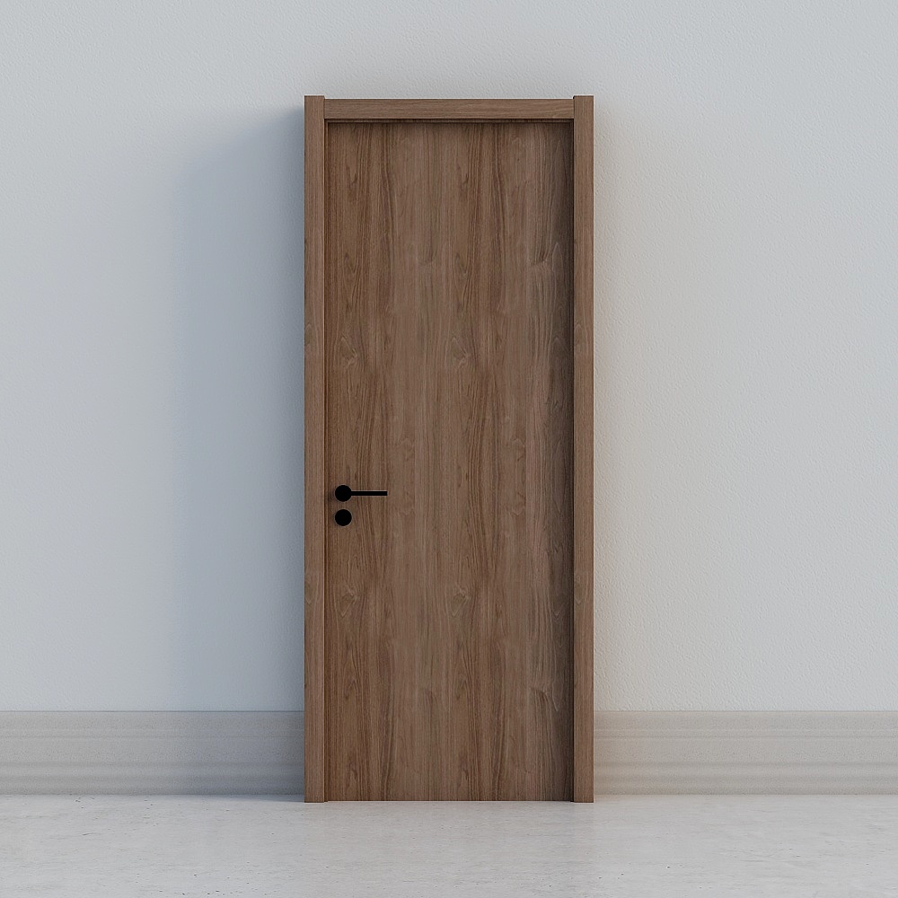 minimal wooden door