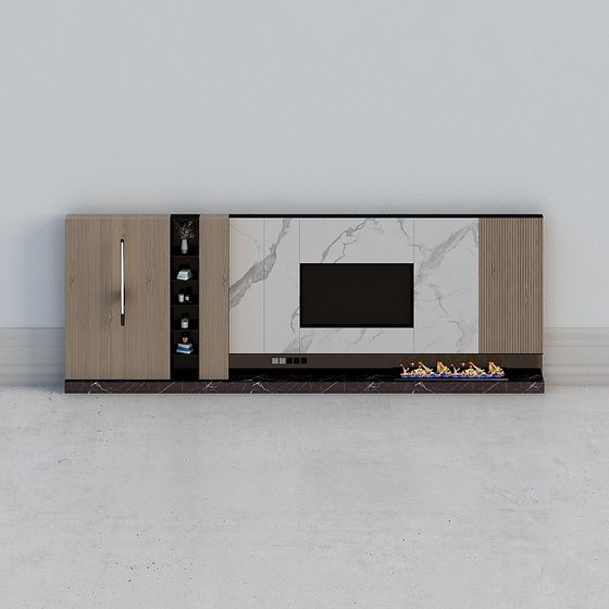 Elegant 3D Model TV Cabinet for Modern Interiors