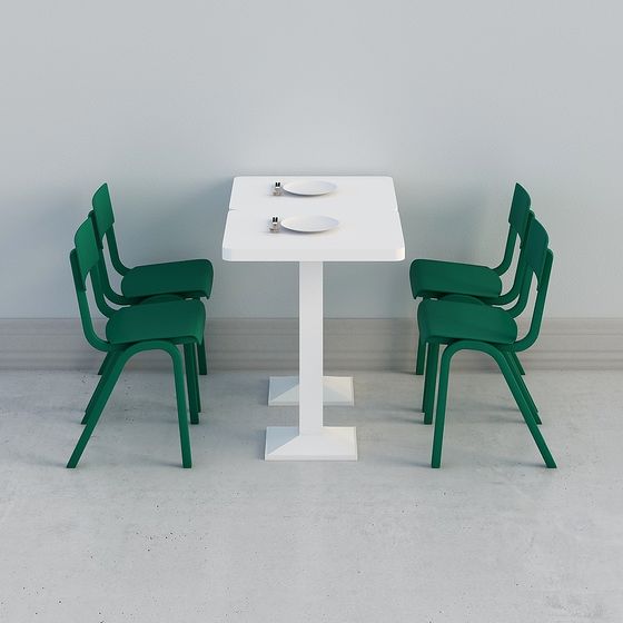 Modern Urban Corner Dining Set 3D model