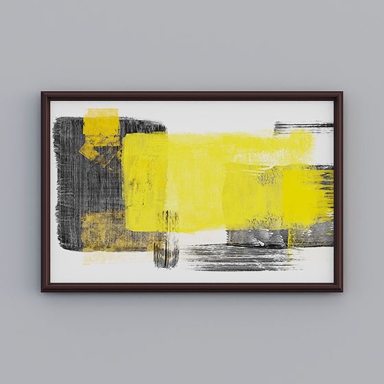 Artistic Abstract Picture Frame 3D model