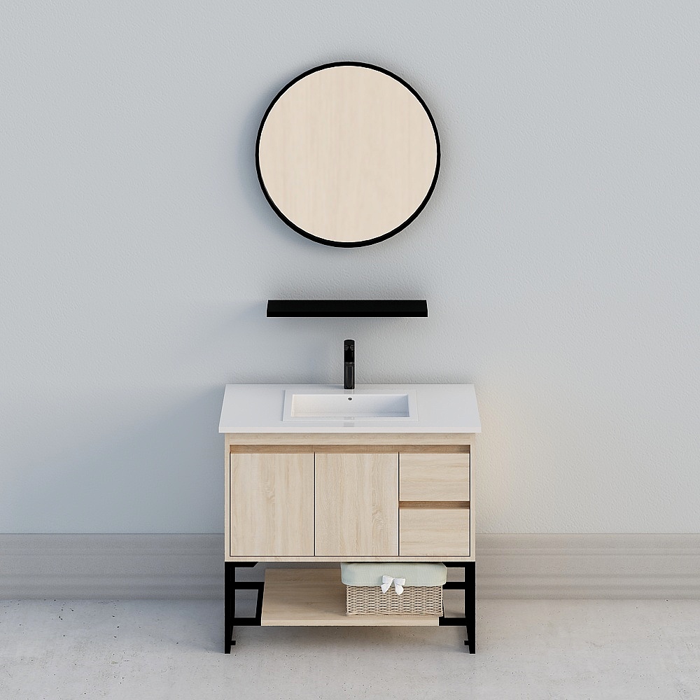 Nordic bathroom Cabinet