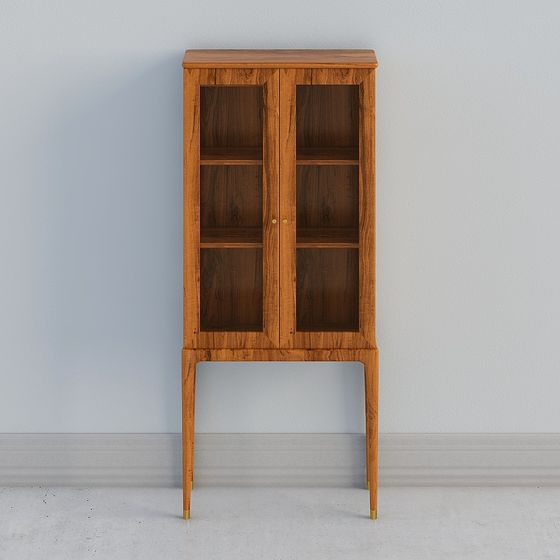 Mid-Century Display Cabinet 3D model
