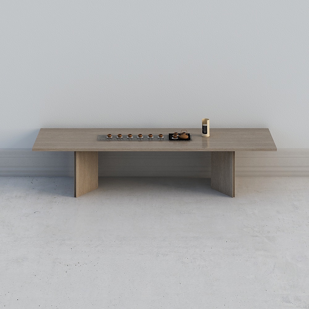 Modern light luxury tea room - table