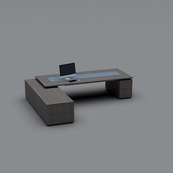 L-Shaped Desk 3D model for Versatile Work Environments