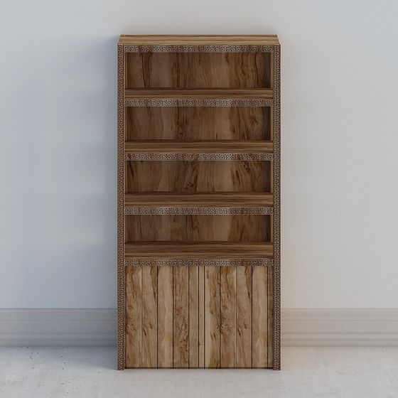 Elegant 3D Model Bookshelf for Modern Design