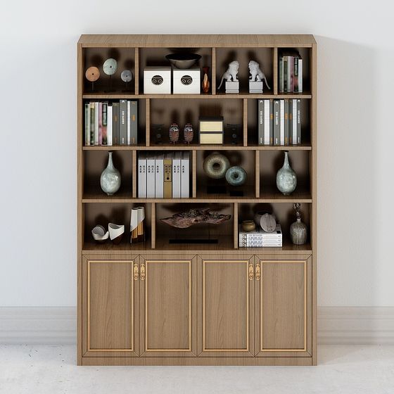 Urban Elegance Bookshelf 3D model for Stylish Interiors