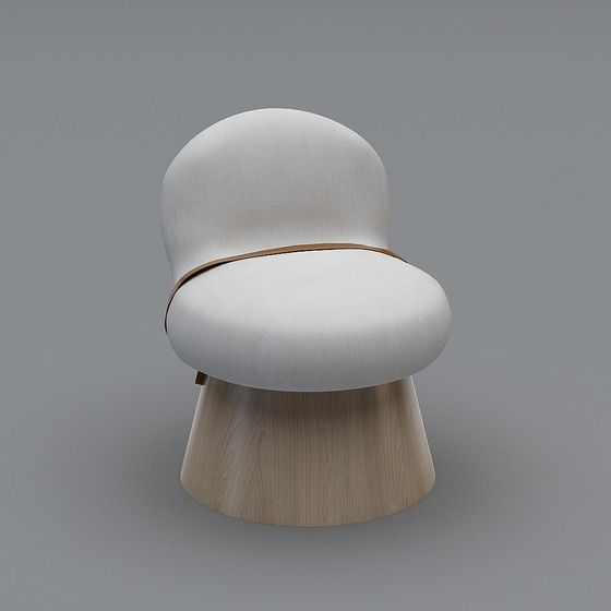Unique Mushroom-Shaped 3D Chair Model