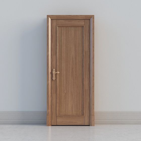 Classic Wooden Door 3D model
