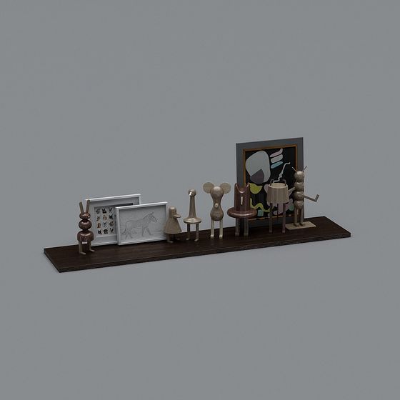 Abstract Sculpture Display Stand 3D model for Creative Projects